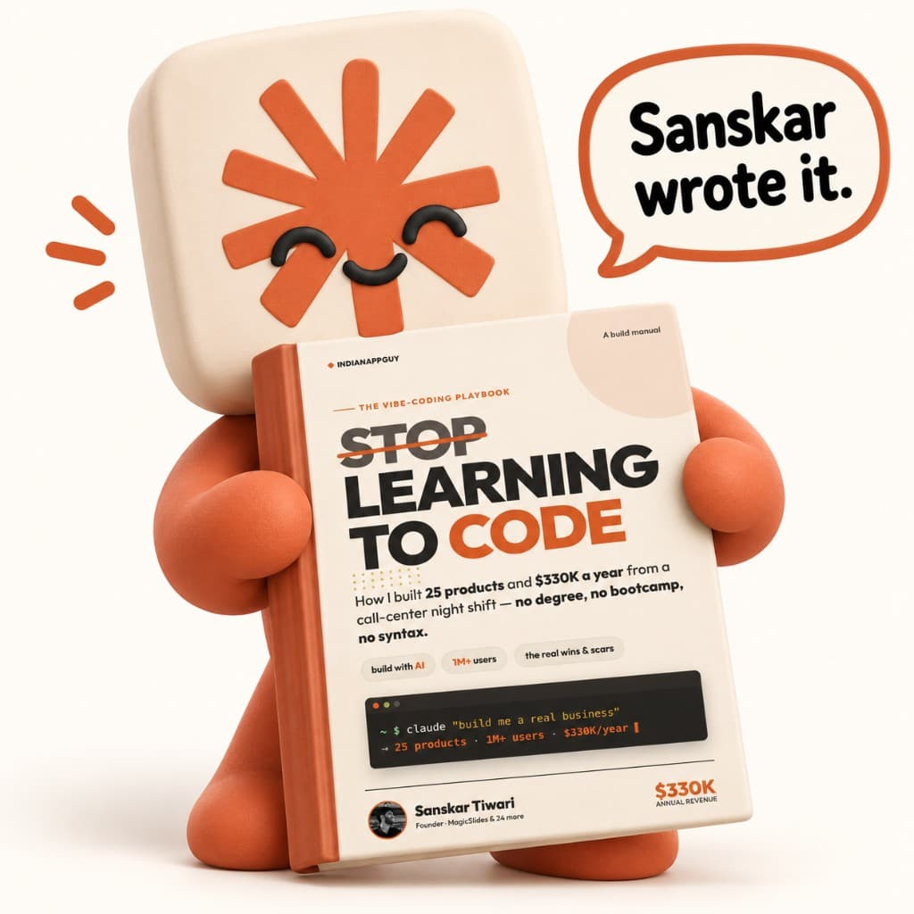 STOP LEARNING TO CODE — the book by Sanskar Tiwari, on Amazon