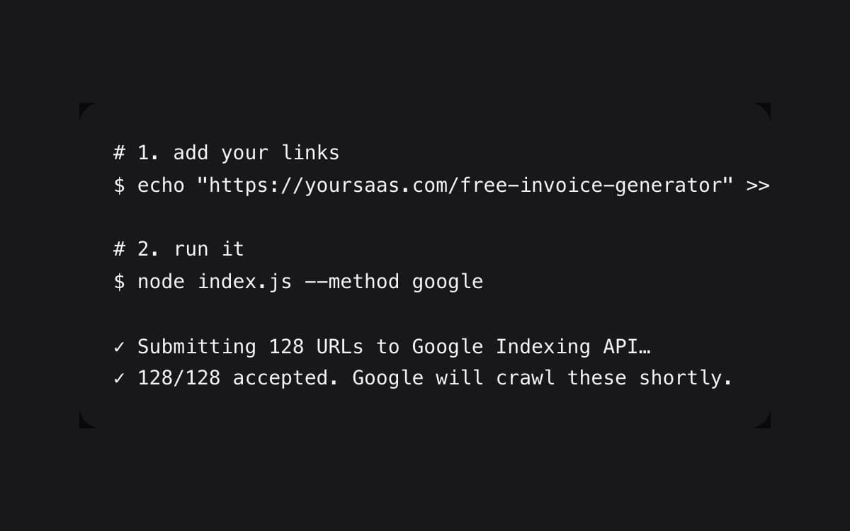 IndexThis — Bulk URL Indexer