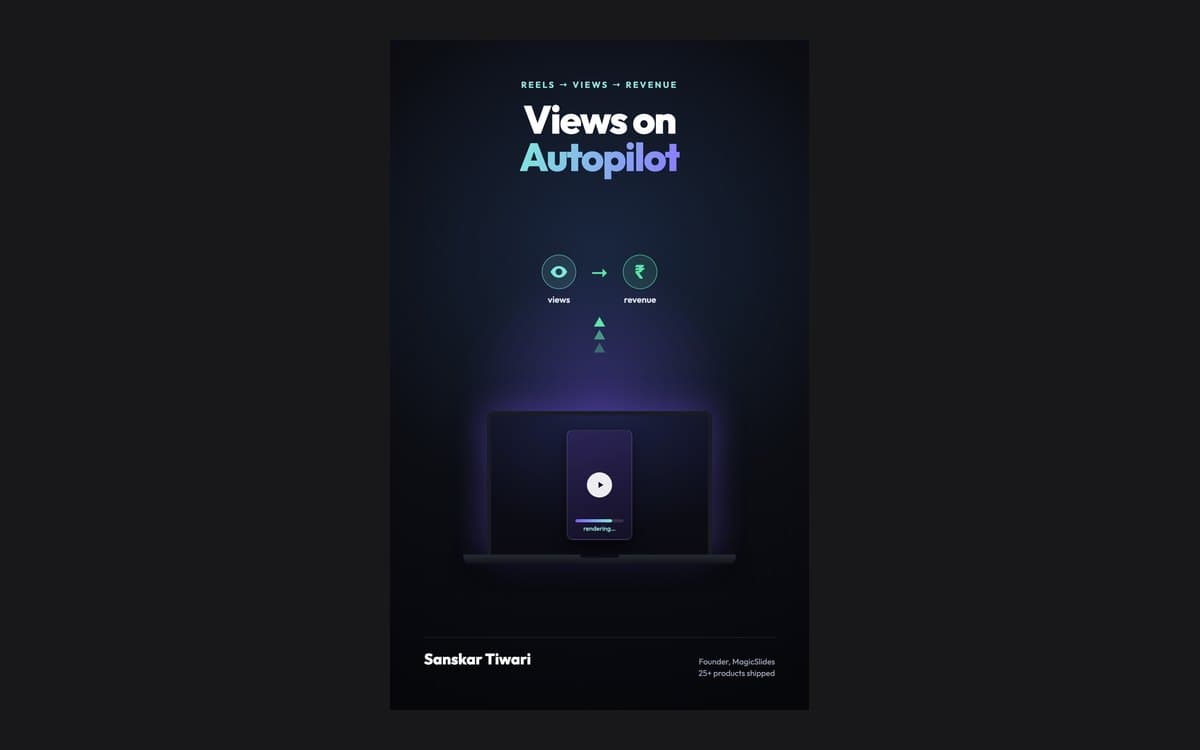 Text to Video — Views on Autopilot